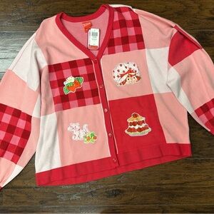 Strawberry Shortcake Cardigan Sz 4X from Hot Topic -NWT